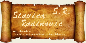 Slavica Radinović vizit kartica